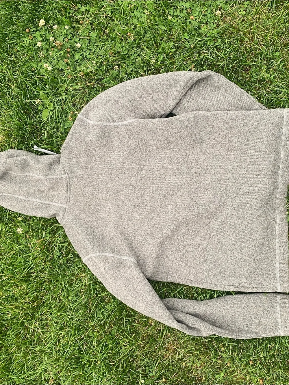 The North Face Men’s Light Gray Hooded Crewneck Pullover